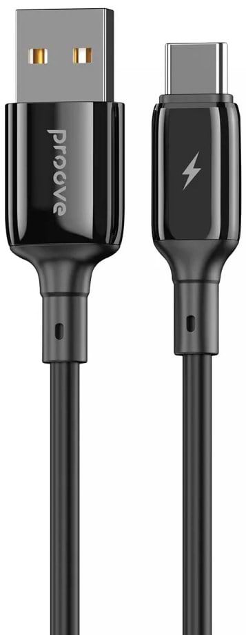 Кабель синхронизації даних Proove Flex Metal Type-C 2.4A 1m Black (CCFM20001201) - Фото 1