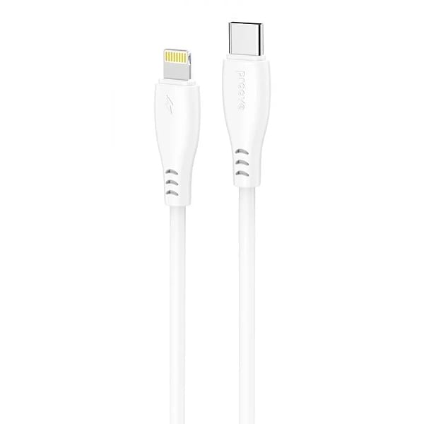 Фото - Кабель Proove Simple Silicone Type-C to Lightning 27W 1m White (CCSS27002102)
