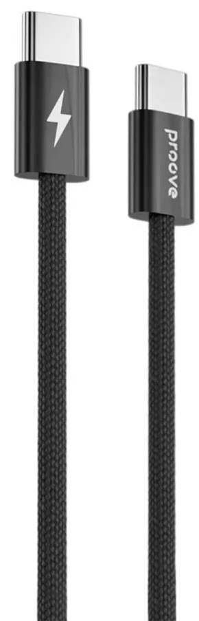 Фото - Кабель синхронизації даних Proove Energy Stream Type-C to Type-C 60W 1m Black (CCES60002201)