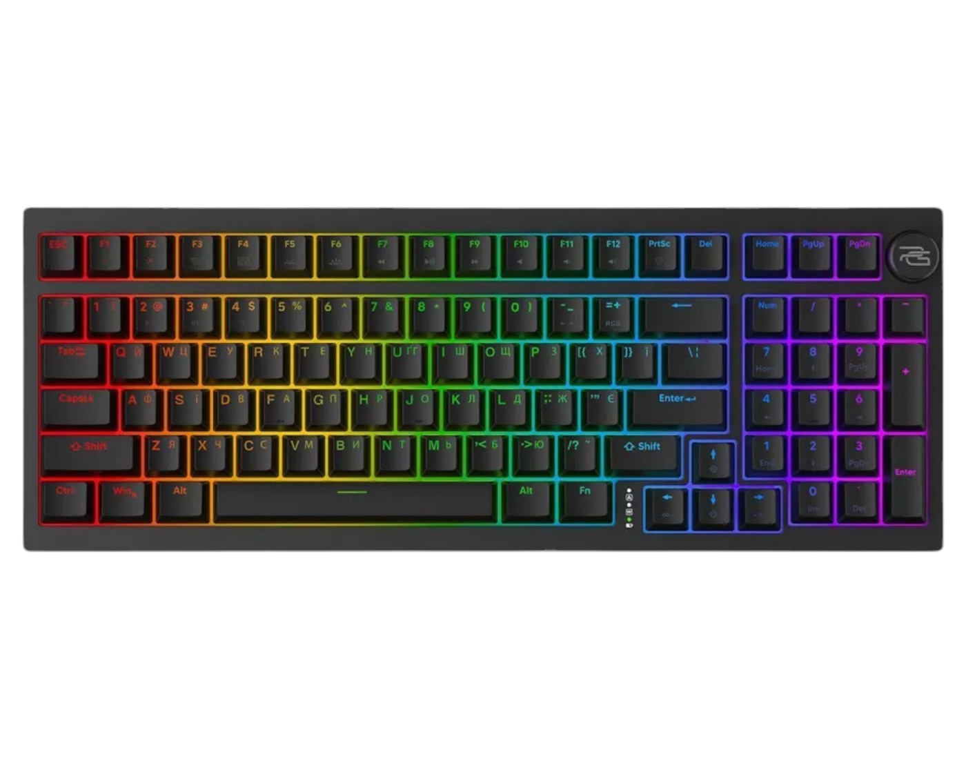 Клавиатура беспроводная игровая Proove Gaming Slicker (Ukraine Layout) Black (WKSL00022401) - Фото 1