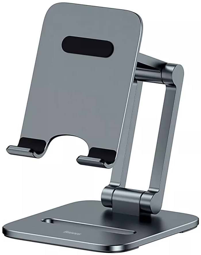 Підставка для мобільного пристрою Baseus Desktop Biaxial Foldable Metal Stand Gray (LUSZ000013)