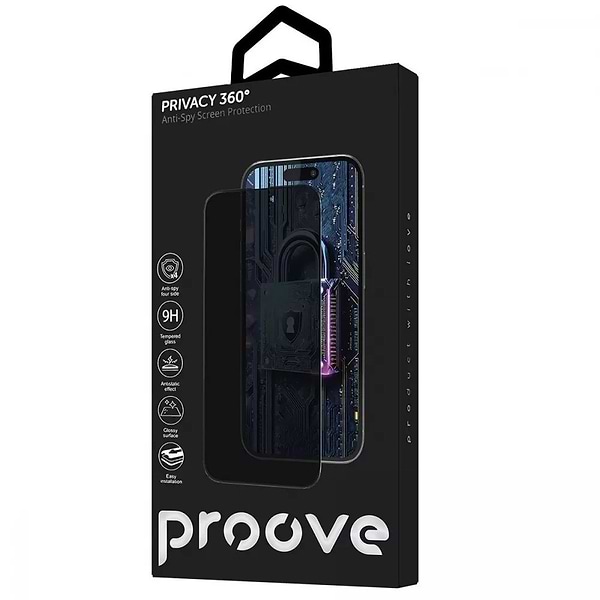 Фото - Защитное стекло для смартфона Proove Privacy 360 Installation Box iPhone 17 Air black (PG360I17A001)