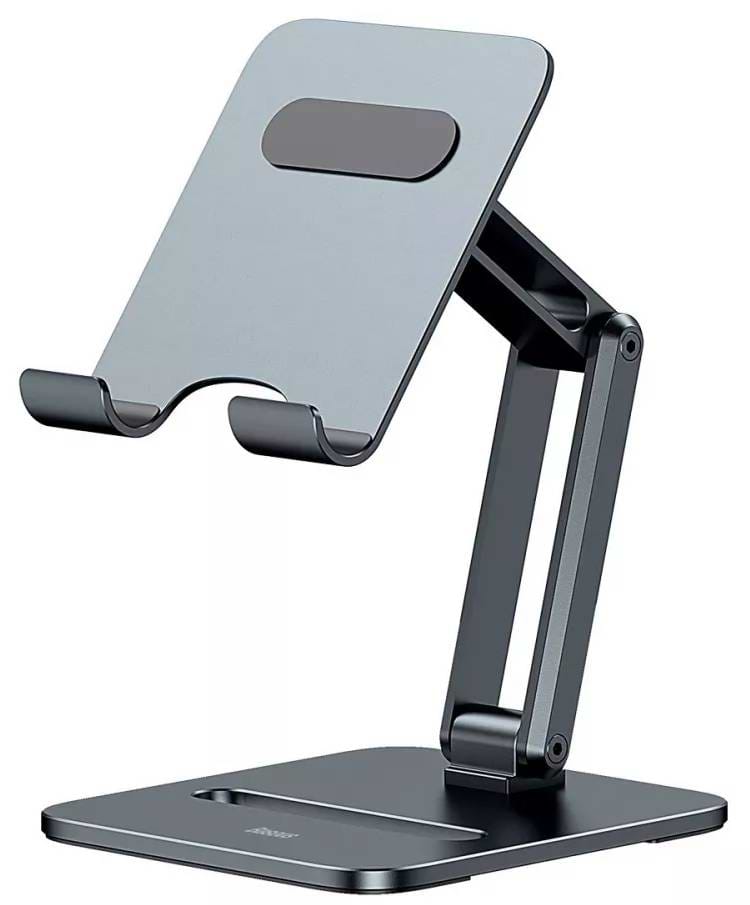 Подставка для мобильного устройства Baseus Desktop Biaxial Foldable Metal Stand Gray (LUSZ000113)