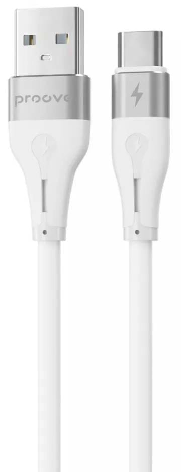 Кабель синхронізації даних Proove Soft Silicone Type-C 2.4A 1m White (492030003)