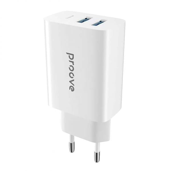 Фото - Мережевий зарядний пристрій Proove Rapid 30W (2 USB + Type-C White (483950003)