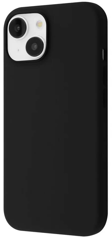 Чохол для смартфону  Silicone Case with Magnetic Ring iPhone 14 Black (PCSMIP140002) - Фото 1