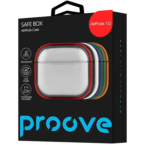 Фото - Чохол для навушників Proove Safe Box Case AirPods 1/2 white (PCSBAR120014)