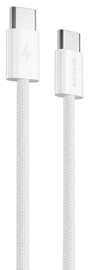 Фото - Кабель синхронизації даних Proove Energy Stream Type-C to Type-C 60W 1m White (CCES60002202)
