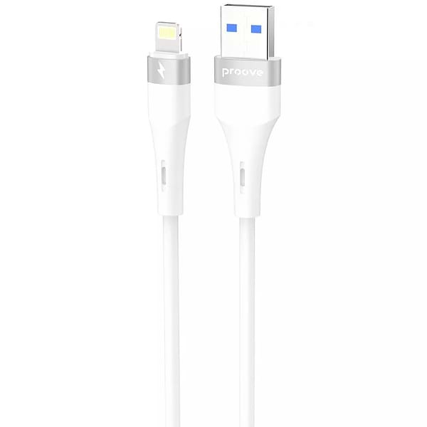 Фото - Кабель Proove Light Silicone Plus USB to Lightning 2.4A 1m White (CCLS12001102)