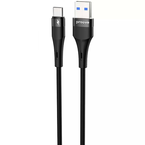 Фото - Кабель Proove Light Silicone Plus USB to Type-C 3A 1m Black (CCLS15001201)