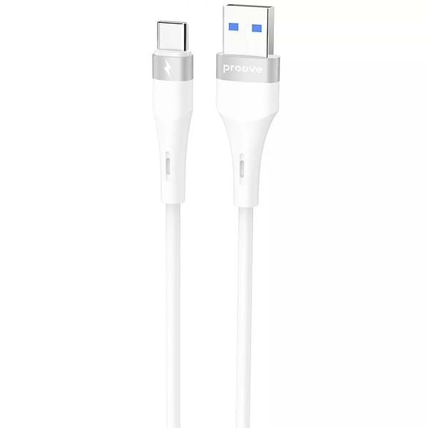 Фото - Кабель Proove Light Silicone Plus USB to Type-C 3A 1m White (CCLS15001202)