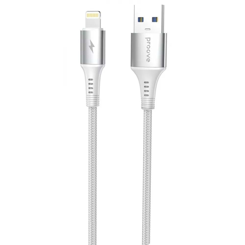 Кабель синхронізації даних Proove WireX USB to Lightning 2.4A (1m) white (CCWX12001202)