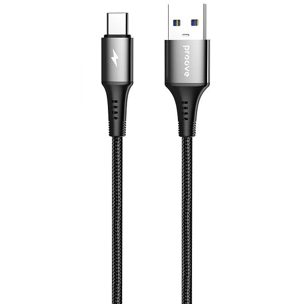 Фото - Кабель Proove WireX USB to Type-C 3A 1m Black (CCWX15001201)