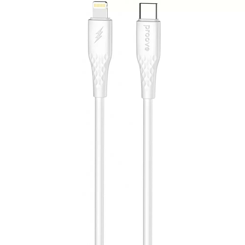 Кабель синхронізації даних Proove GridLine Type-C to Lightning 27W 1m White (CCGL27002102)
