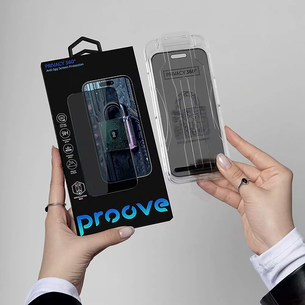 Фото - Захисне скло для смартфону Proove Privacy 360 Installation Box iPhone 14 Pro Max/15 Plus/16 Plus black (PG360I14PM01)