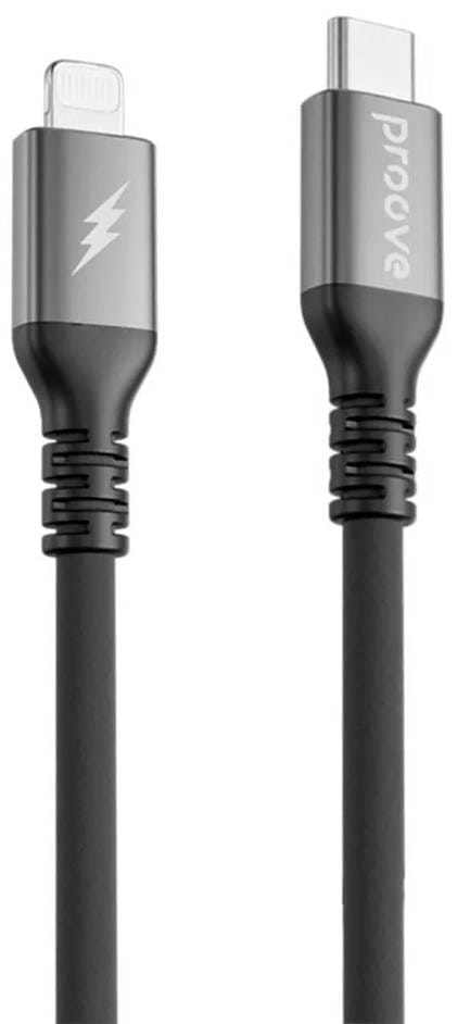 Кабель синхронізації даних Proove ReGen Silicone Type-C to Lightning 1m Black(CCRS60002101) - Фото 1