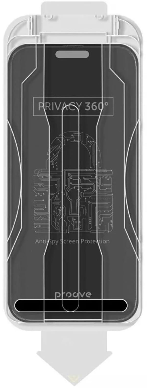 Фото - Захисне скло для смартфону Proove Privacy 360 Installation Box iPhone 15 Pro black (PG360I15P001)
