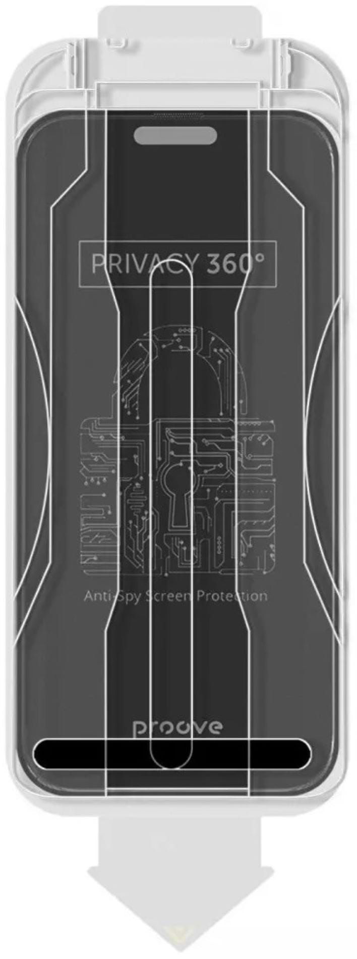 Захисне скло для смартфону Proove Privacy 360 Installation Box iPhone 16 Pro black (PG360I16P001)