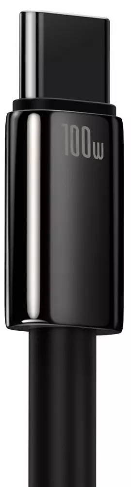 Фото - Кабель синхронізації даних Baseus Tungsten Gold Fast Charging USB to Type-C 100W 2m black (CAWJ000101)
