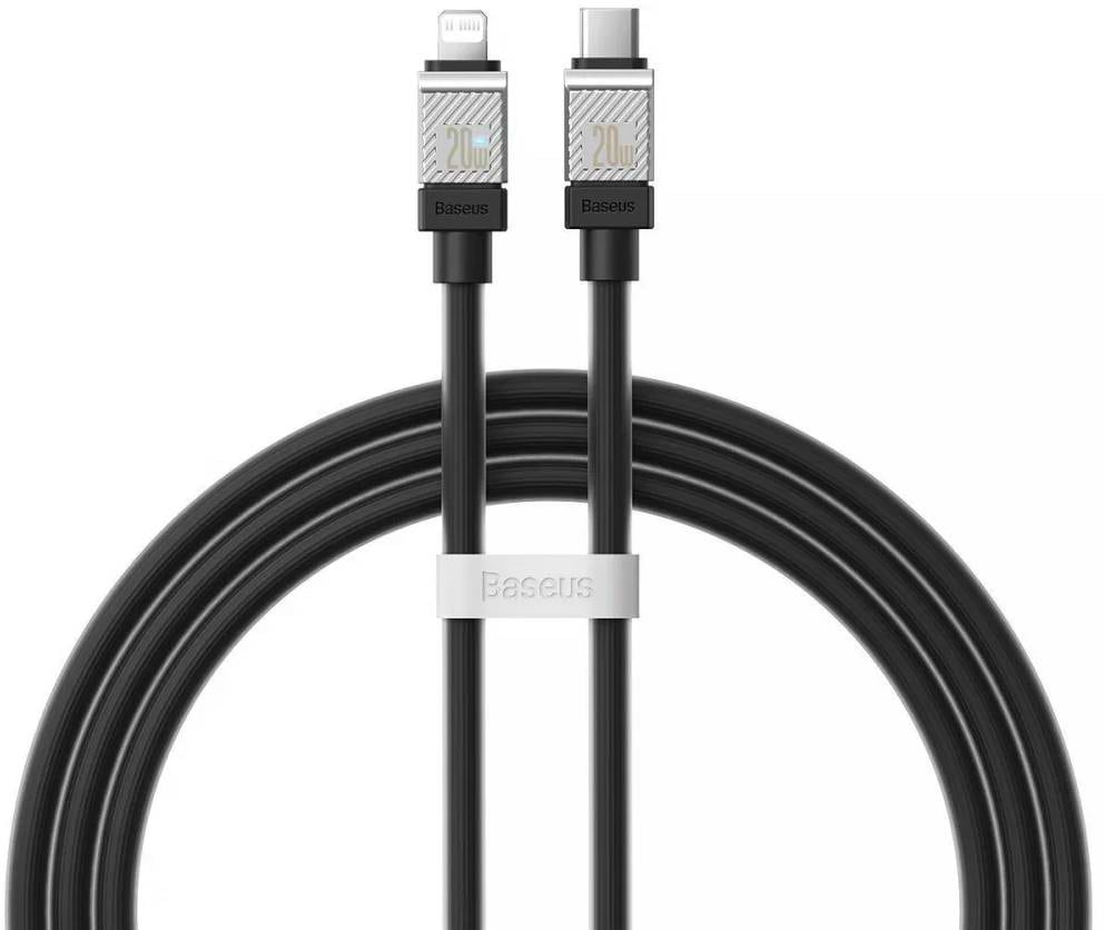 Кабель синхронизации данных Baseus CoolPlay Series Fast Charging Type-C to Lightning 20W 1m black (CAKW000001)