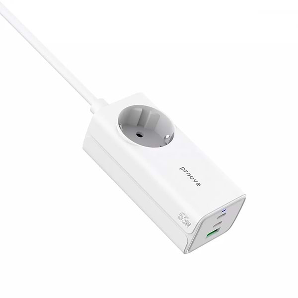 Фото - Сетевой фильтр Proove Power Strip PD-02 65W (2 Type-C + 1USB) White (PSP165210001)