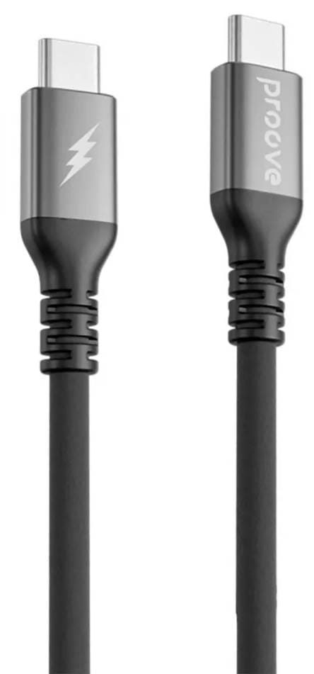 Кабель синхронизации данных Proove ReGen Silicone Type-C to Type-C 60W 2m Black (CCRS60002221) - Фото 1