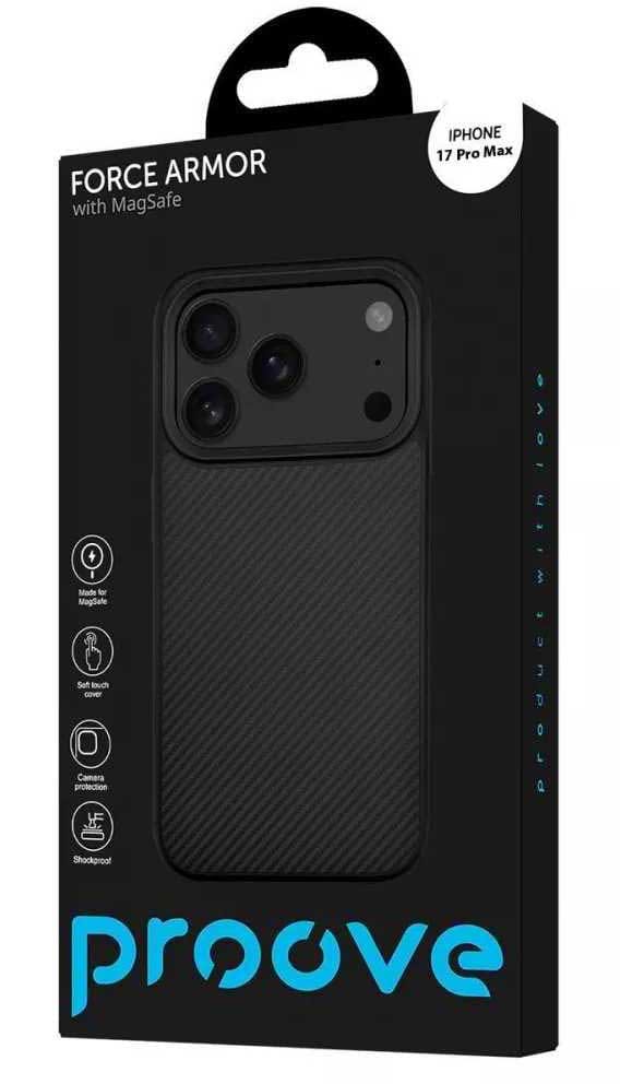 Фото - Чехол для смартфона Proove Force Armor Case with Magnetic Ring iPhone 17 Pro Max Black (PCFAIP17PM02)