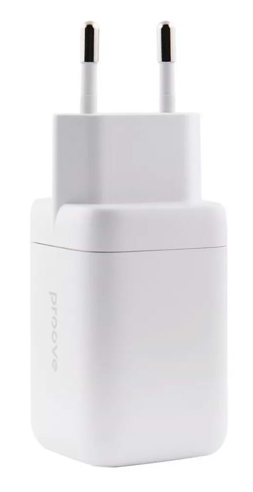 Фото - Мережевий зарядний пристрій Proove Silicone Power 40W (Type-C + Type-C) White