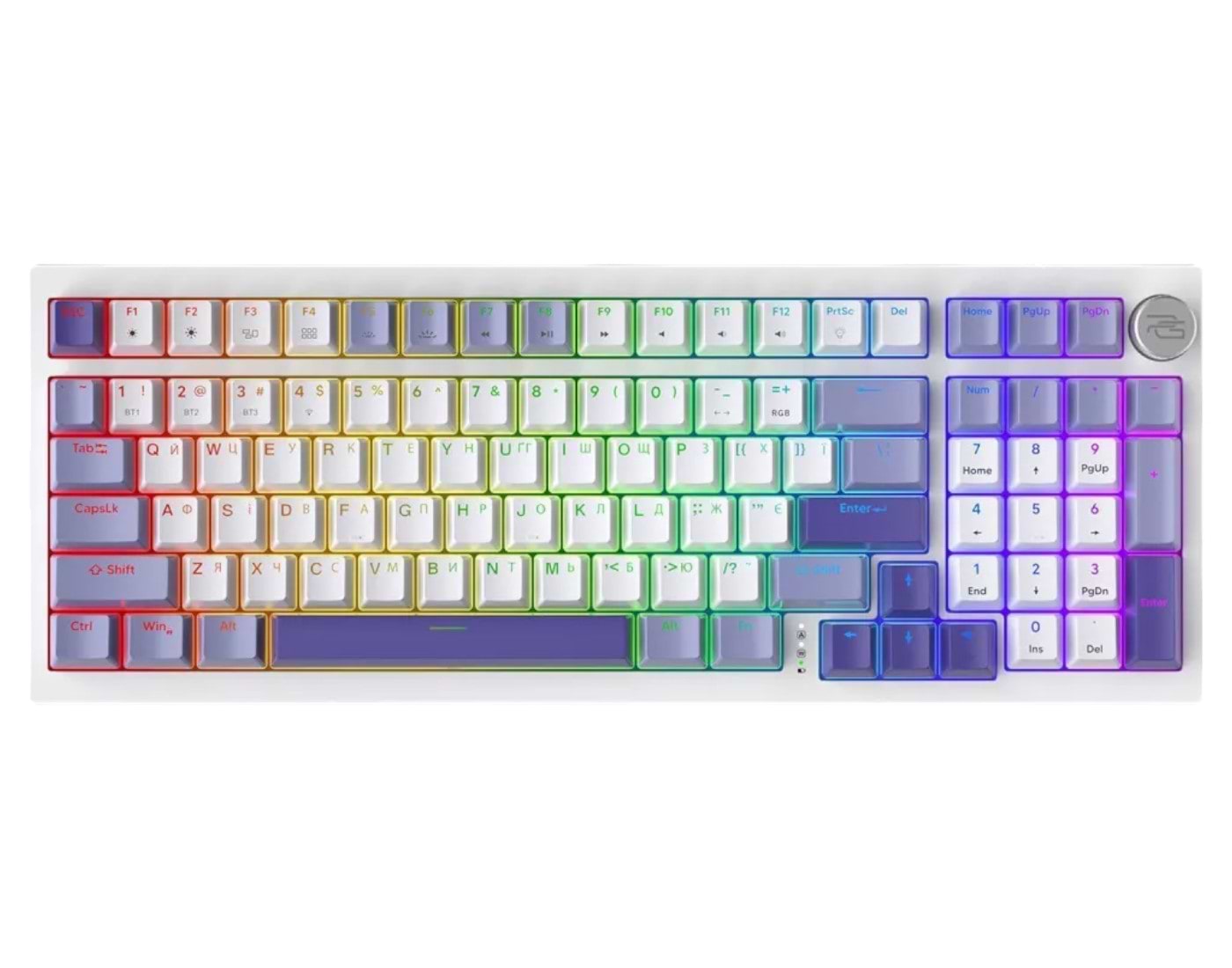 Клавиатура беспроводная игровая Proove Gaming Slicker (Ukraine Layout) White (WKSL00022402) - Фото 1