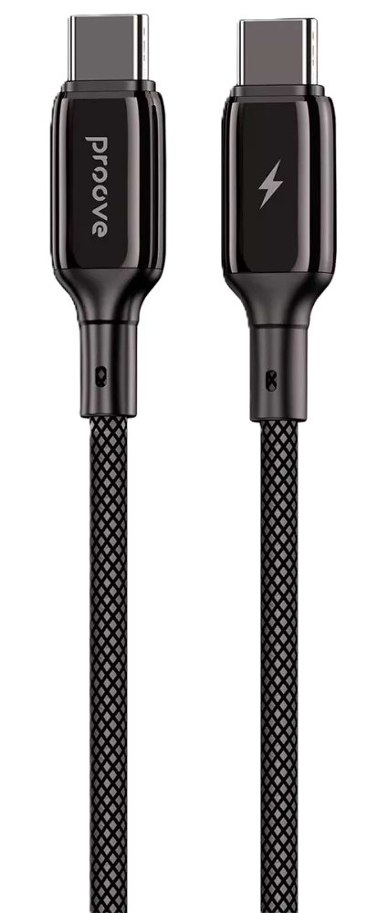 Кабель синхронізації даних Proove Dense Metal Type-C to Type-C 60W 2m Black (CCDM60002221)