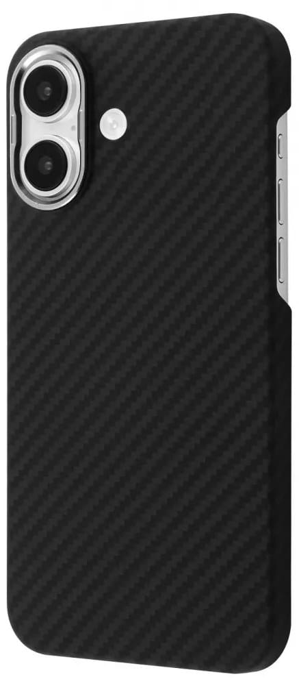 Чохол для смартфону Proove Carbon Slim with Magnetic Ring iPhone 16 black (PCCSIP160002) - Фото 1