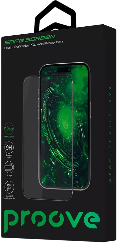 Защитное стекло для смартфона Proove Safe Screen Xiaomi Redmi 14C/Redmi A3 Pro/Redmi A4/Redmi A5 Global/Poco C71/Poco C75 Black (PGPSSXR14C01)