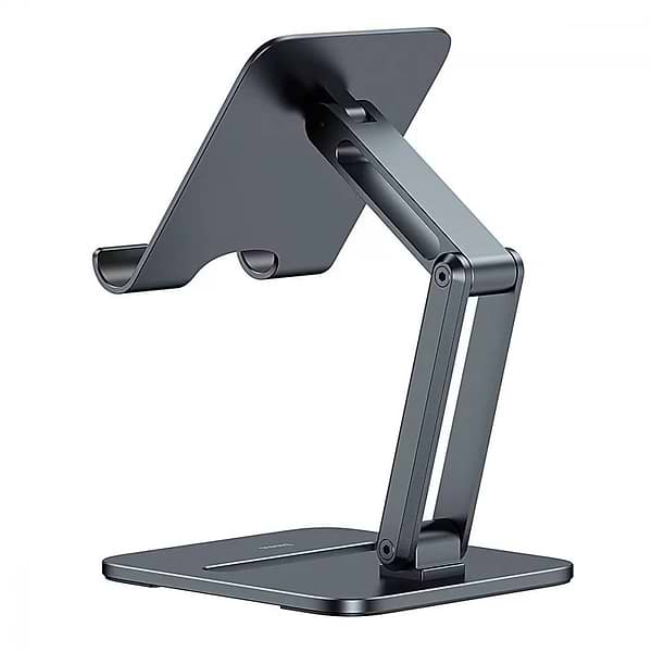 Фото - Подставка для мобильного устройства Baseus Desktop Biaxial Foldable Metal Stand Gray (LUSZ000113)