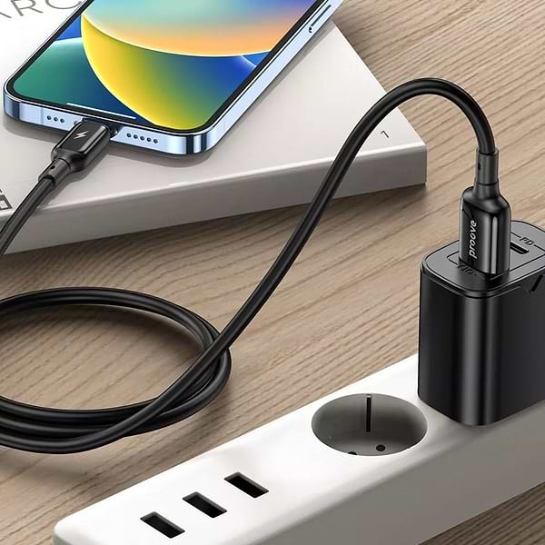 Фото - Кабель синхронизації даних Proove Flex Metal Type-C 2.4A 1m Black (CCFM20001201)