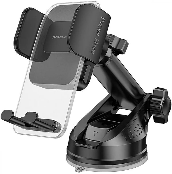 Фото - Автотримач Proove Crystal Clamp Plus Suction Type Car Mount black (CHCSP0000001)