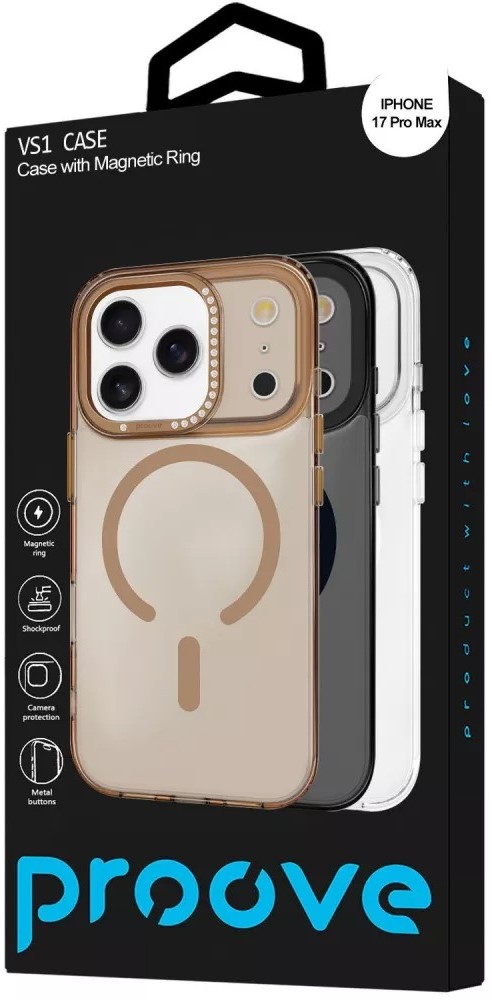 Фото - Чохол для смартфону Proove VS1 Case with Magnetic Ring iPhone 17 Pro Max Black (PCVSIP17PM02)