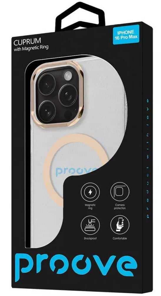 Фото - Чохол для смартфону
 Proove Cuprum Case with Magnetic Ring iPhone 13 Pro Mint (PCCMIP13P009)
