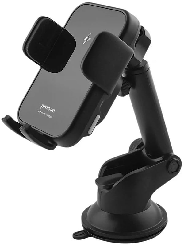 Фото - Автодержатель с беспроводной зарядкой Proove Triple Clamp15W Black (479210001)