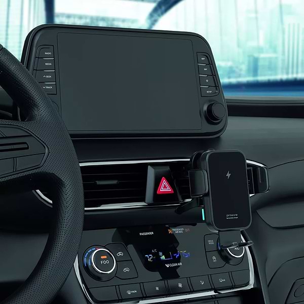 Фото - Автодержатель с беспроводной зарядкой Proove Triple Clamp15W Black (479210001)