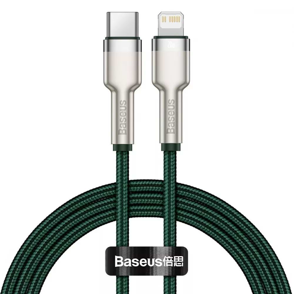Кабель синхронизации данных Proove Cafule Metal Type-C to Lightning PD 20W 1m green (CATLJK-A06) - Фото 1