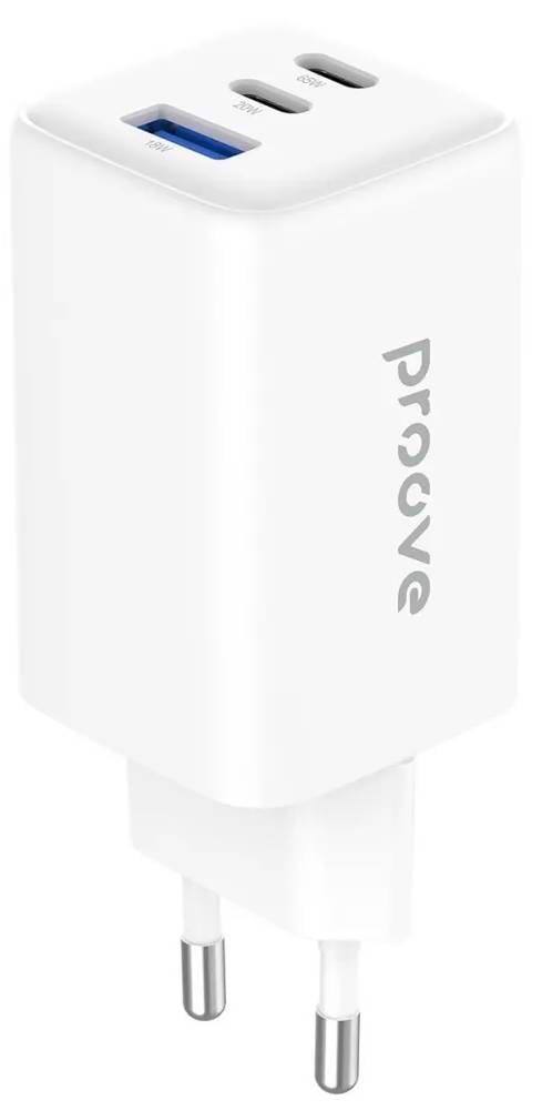 Фото - Мережевий зарядний пристрій Proove Pocket GaN 65W (2Type-C + USB) White (WCPG65121202)