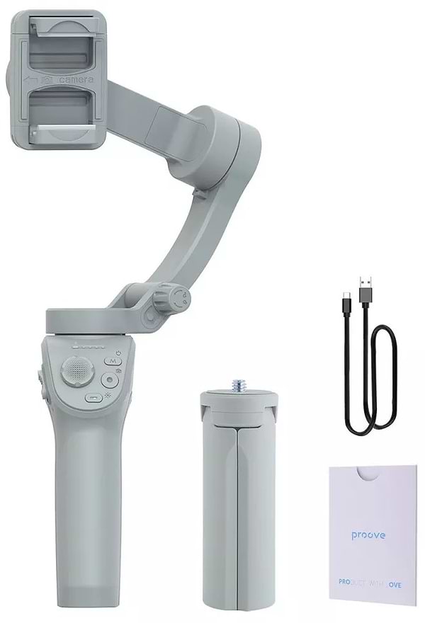 Фото - Уцінка - Тривісьовий ручний стабілізаційний підвіс Proove Axis Gimbal Stabilizer Gray (MPAX00010001)