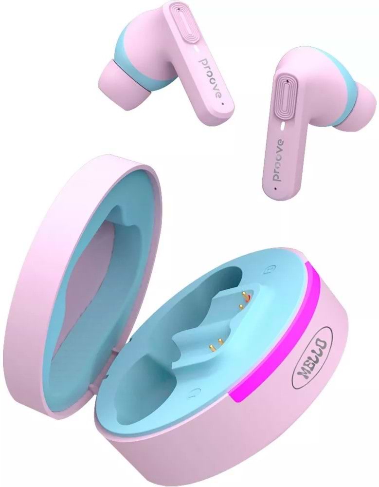 Навушники вкладиші бездротові TWS Proove Mello TWS with ANC (APP) cotton candy (TWML0001AP24)