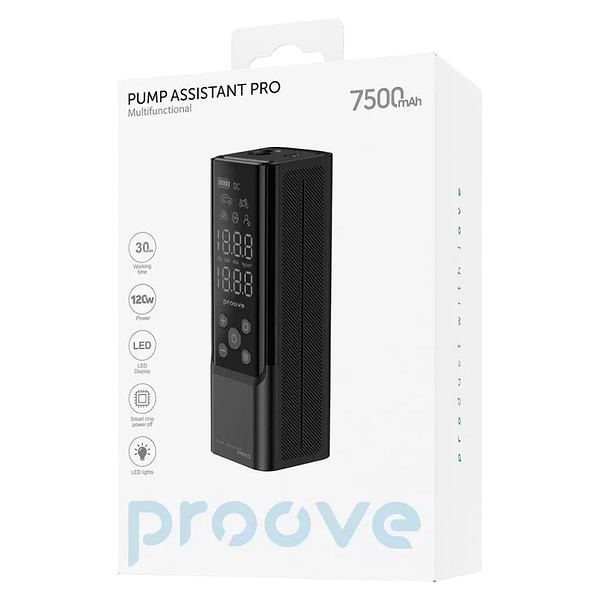 Фото - Автокомпрессор Proove Pump Assistant Pro 120W 7500mAh black (PPAP80010901)