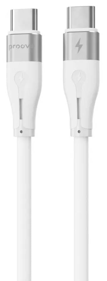 Кабель Proove Soft Silicone Type-C to Type-C 60W 1m White (492070003)