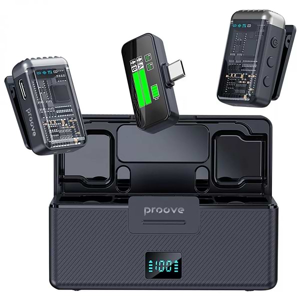 Фото - Мікрофон для смартфона Proove Ripple black (PRWM00002001)