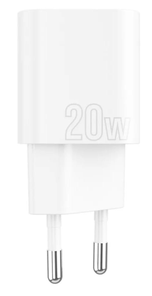 Фото - Мережевий зарядний пристрій Proove Silicone Power Plus 20W (Type-C + USB) White