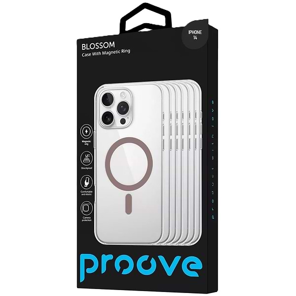 Фото - Чохол для смартфону Proove Blossom Case with Magnetic Ring iPhone 14 Pink (PCBLIP140016)