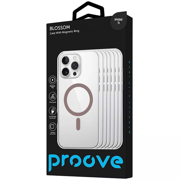 Фото - Чохол для смартфону Proove Blossom Case with Magnetic Ring iPhone 15 Mint (PCBLIP150009)