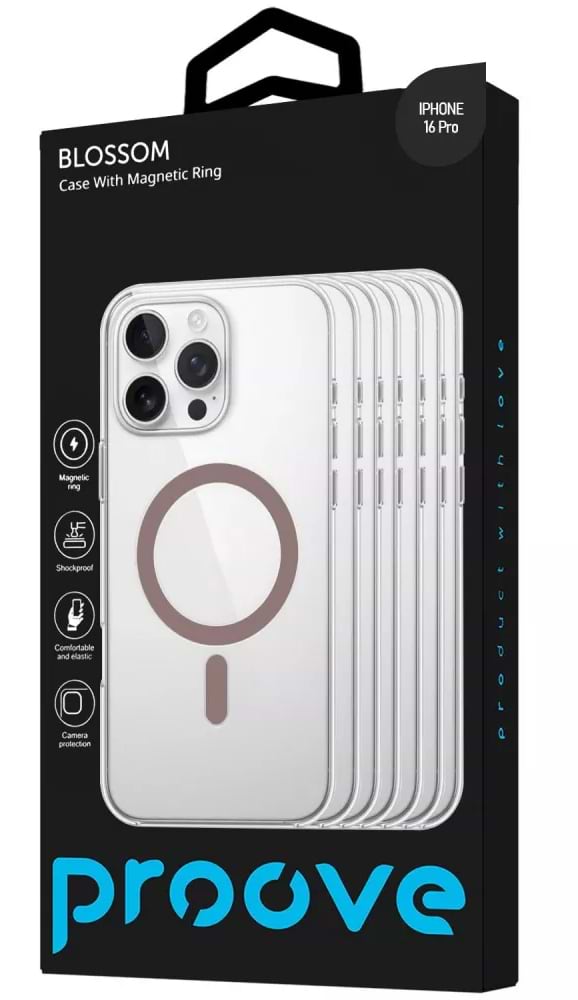 Фото - Чохол для смартфону Proove Blossom Case with Magnetic Ring iPhone 16 Pro Light Purple (PCBLIP16P007)